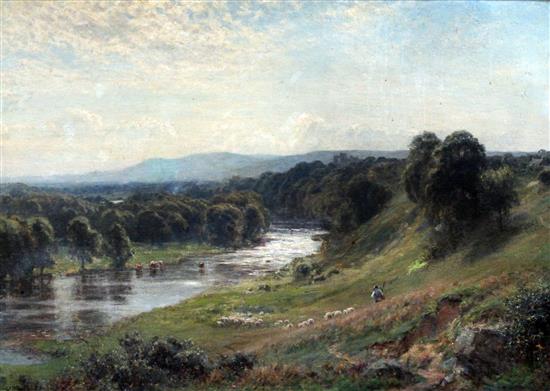 Sir Ernest Albert Waterlow RA, RWS (1850-1919) Wesleydale, 42 x 60in.